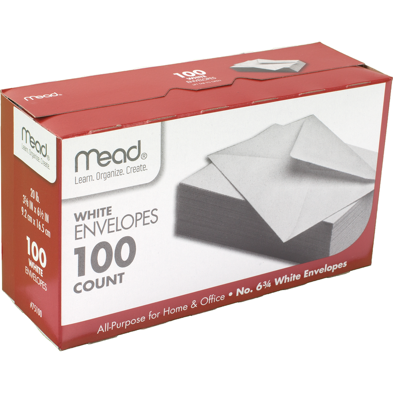 Mead Standard Office Envelopes - White