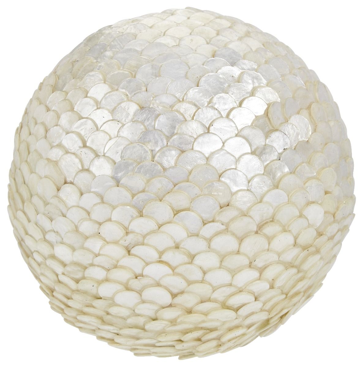 Scaled Capiz Shell Orb - 6"