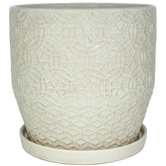 Trendspot Rivage Ceramic Planter (White)