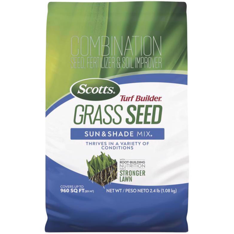 Scotts Turf Builder Grass Seeds (Sun & Shade Mix) - 2.4 lb.