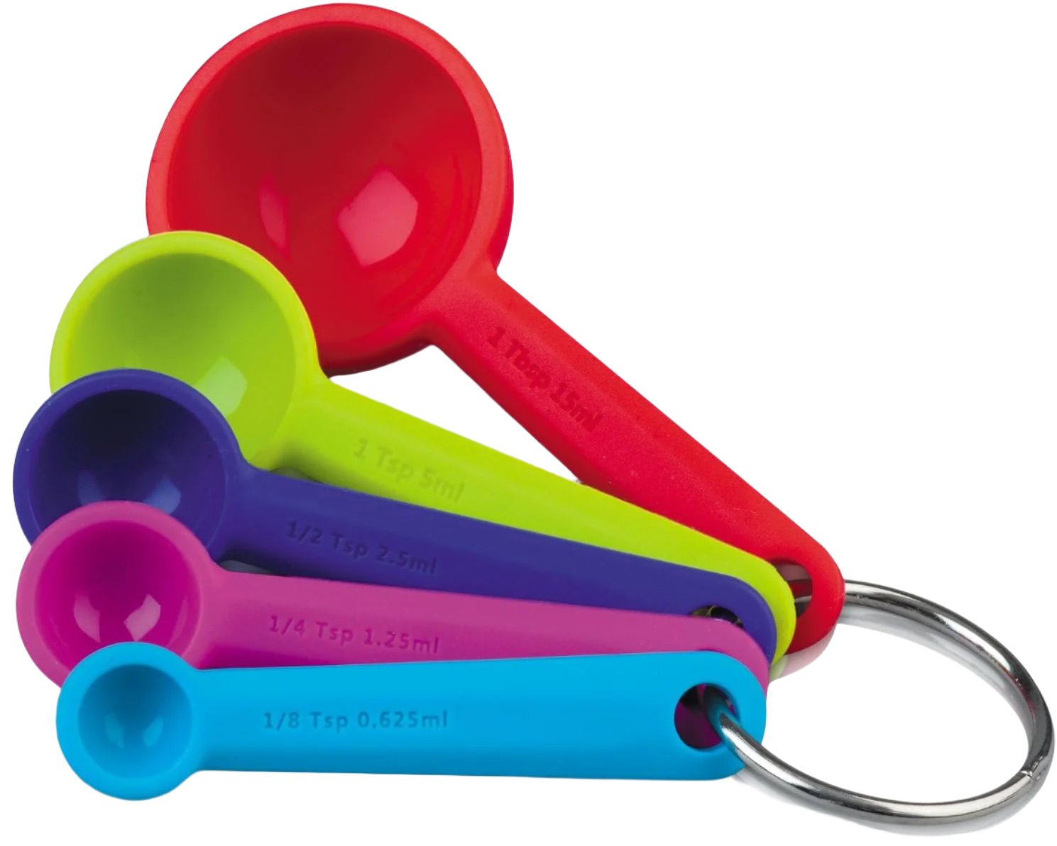 ZEAL Steel Core Silicone Measuring Spoons - 5 pc.