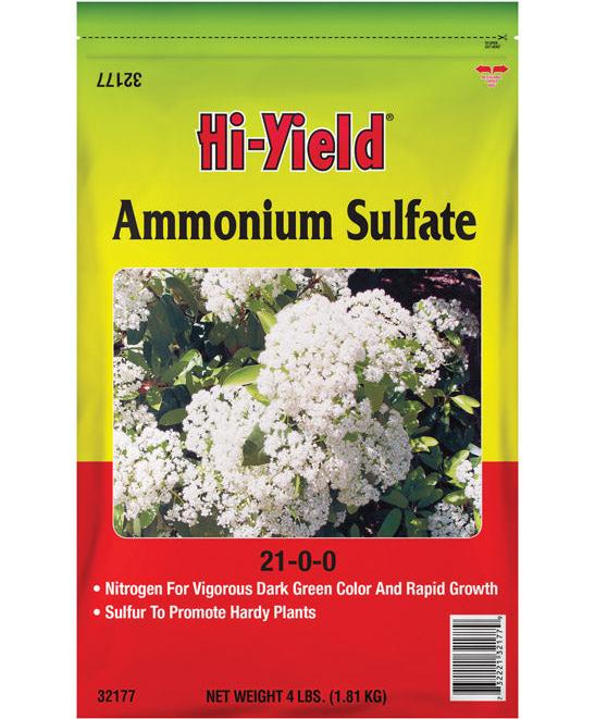 Hi-Yield Ammonium Sulfate 21-0-0 Plant Food - 4 lb.