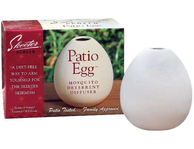 Skeeter Screen Patio Egg Mosquito Repellent Oil Diffuser & Refills