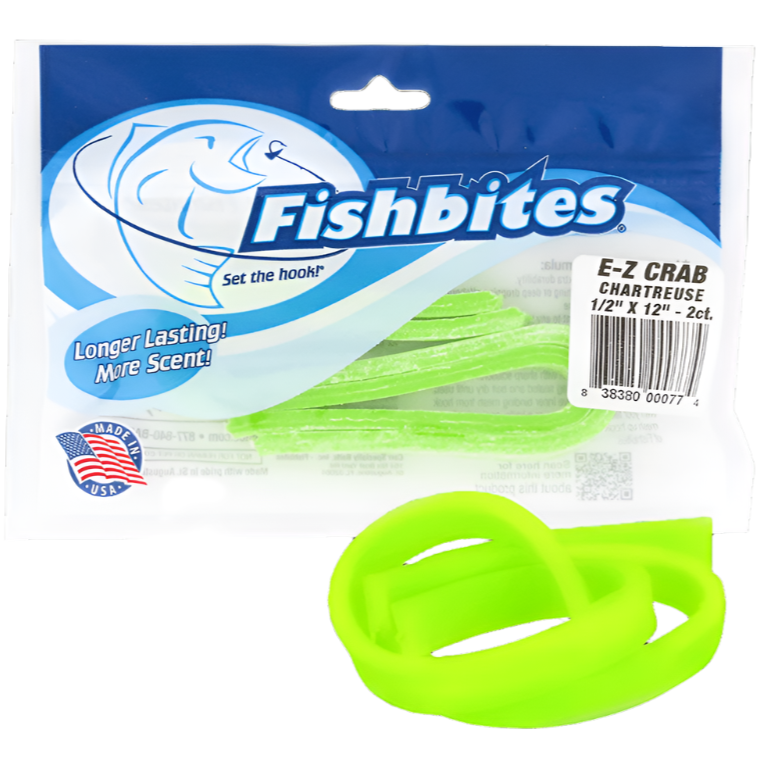 Fishbites E-Z Footlong Bait Strips (Crab) - 2 pc.