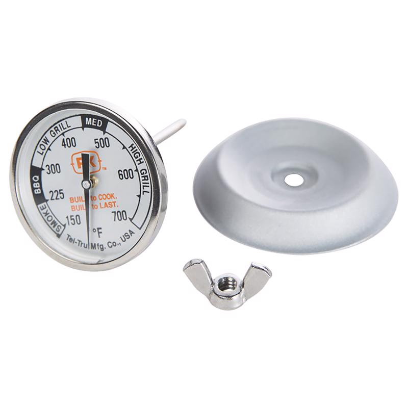 PK Grills Tel-Tru Screw On Analog Grill Thermometer