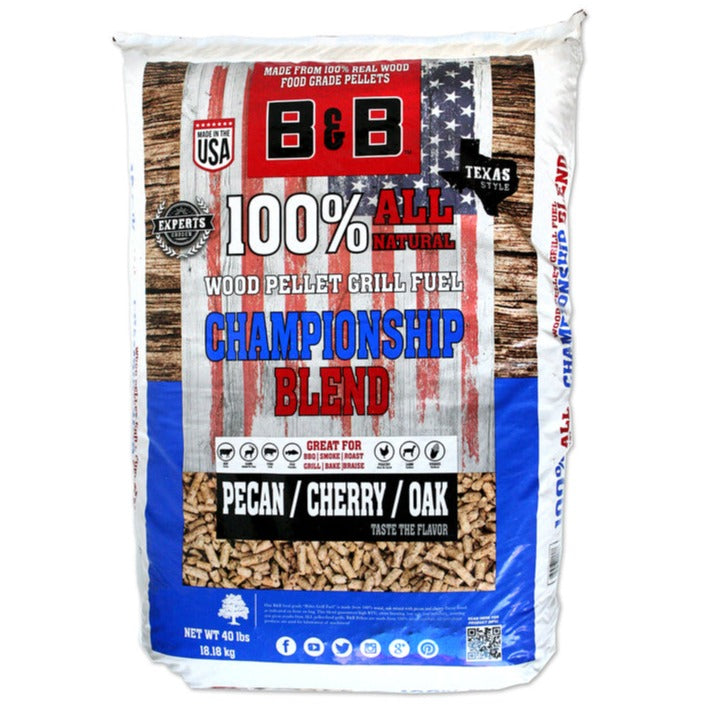 B&B Championship Blend All Natural Hardwood Pellets - 40 lb.