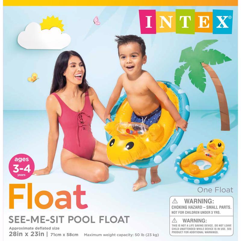 Intex See-Me-Sit Inflatable Kiddie Pool Float