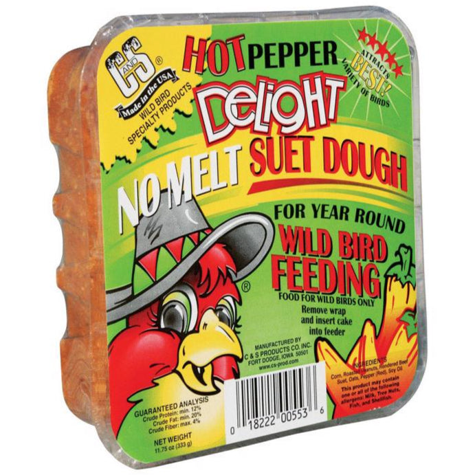 C&S No-Melt Hot Pepper Delight Suet - 11.75 oz.