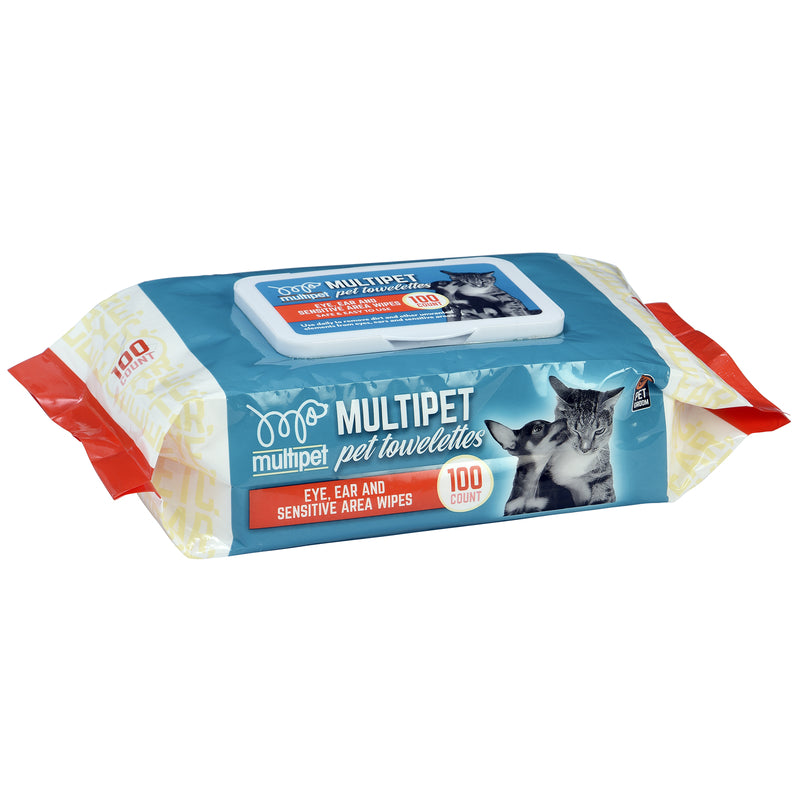 Multipet Eye & Ear Pet Wipes - 100 pc.