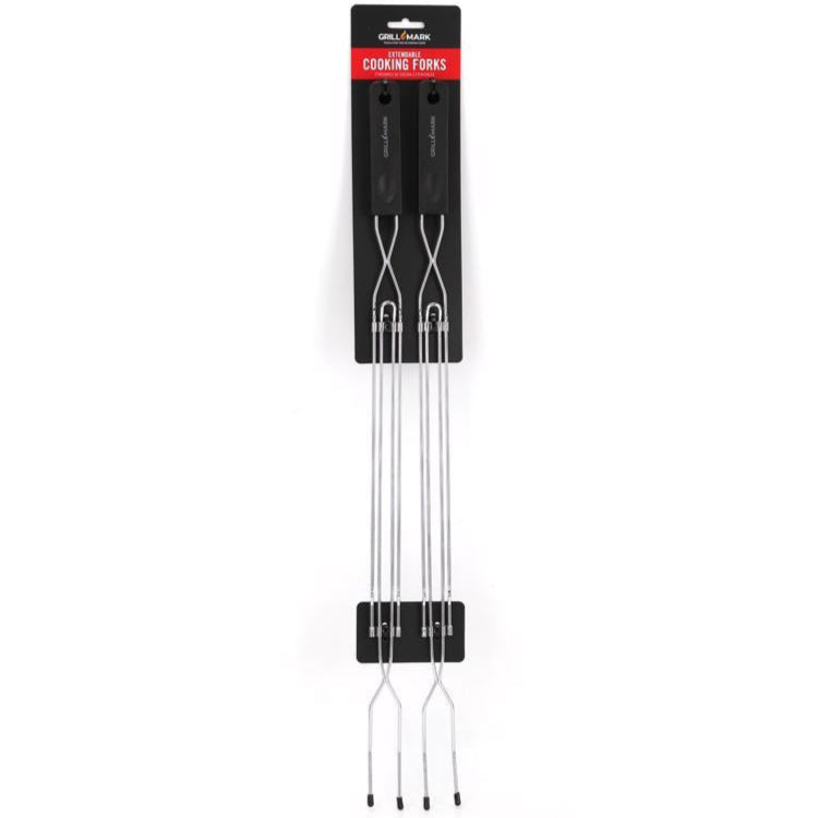 Grill Mark Extendable Open Flame Cooking Forks - 2 pc.