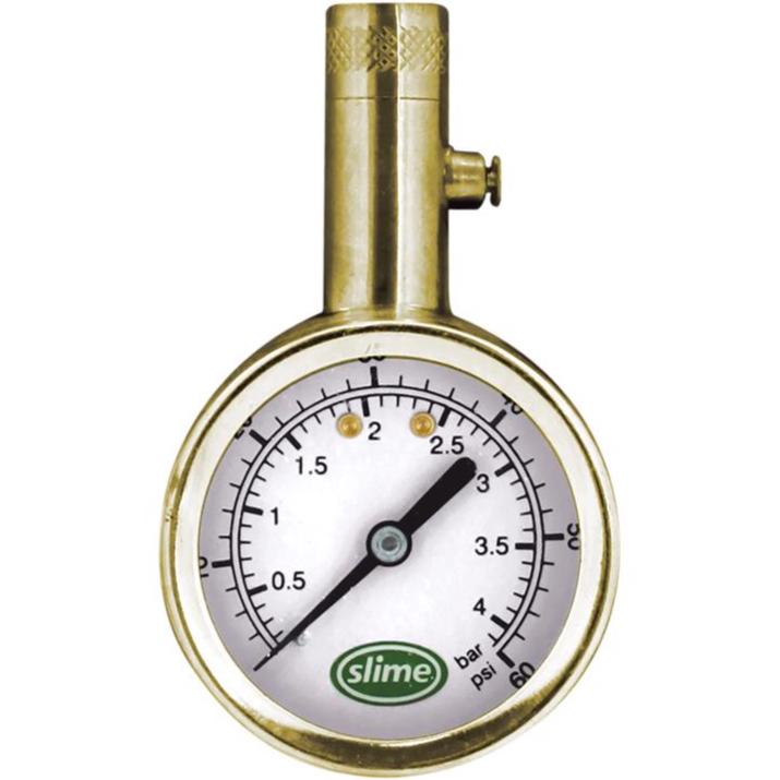 Slime 5-60 PSI Analog Tire Pressure Gauge