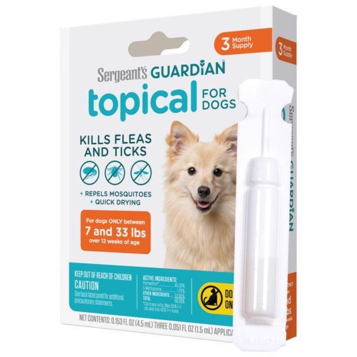 Sergeant's Guardian Flea & Tick Treatment (Dog) - 3 pc.