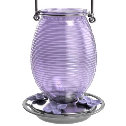 Nature's Way Lilac Antique Glass Hummingbird Feeder - 29 oz.