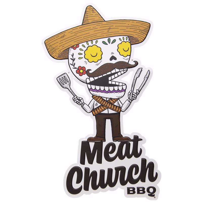 Meat Church "Meato Bandito" Aluminum Embossed Tacker Sign