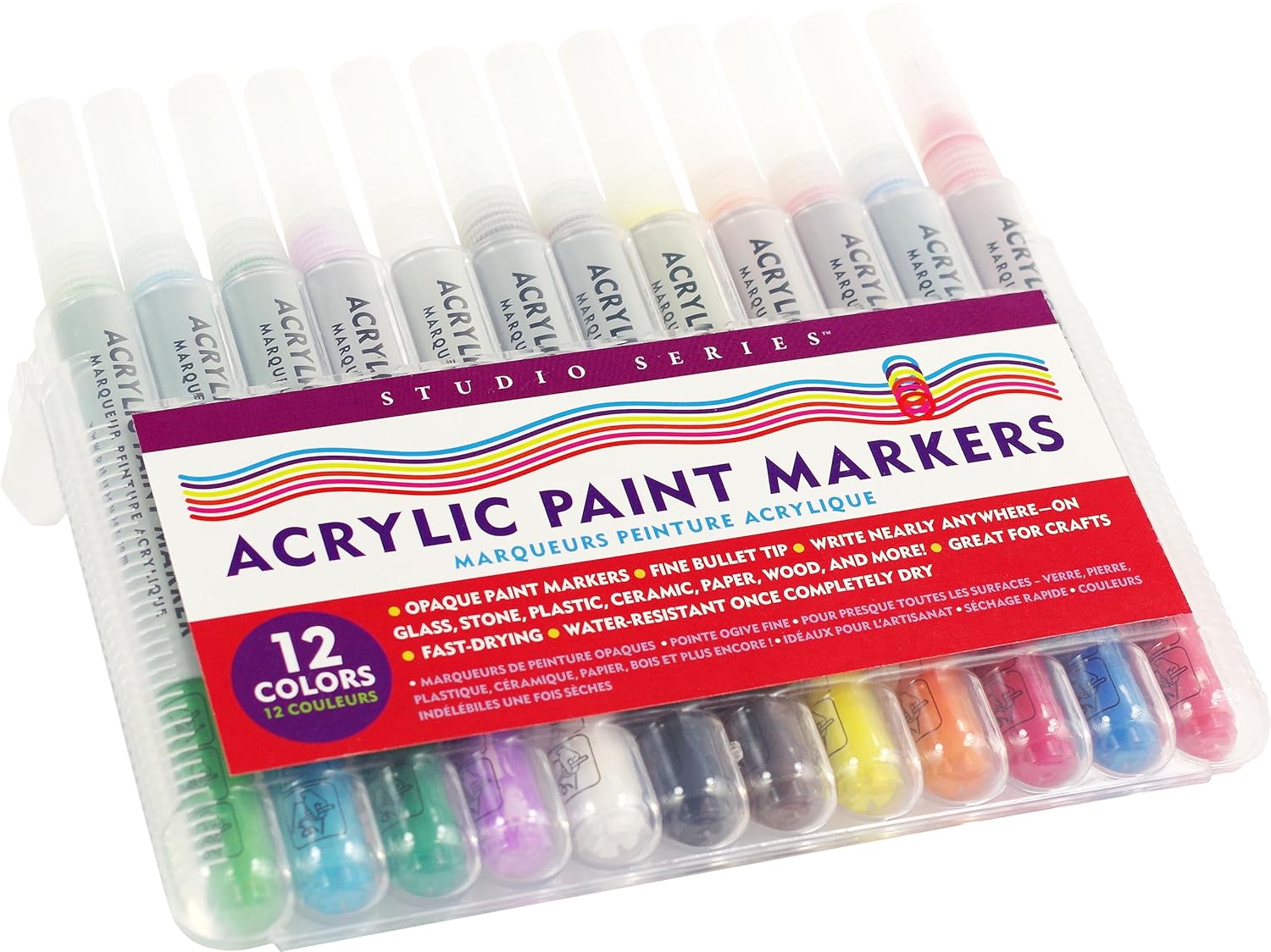 Studio Series Acrylic Paint Markers - 12 pc.