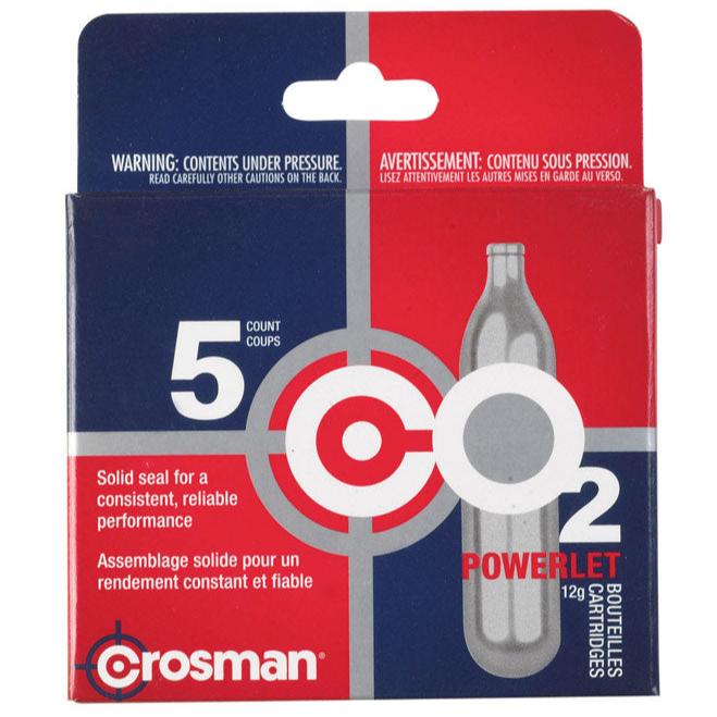 Crosman Powerlet 12g CO2 Cartridges - 5 pc.