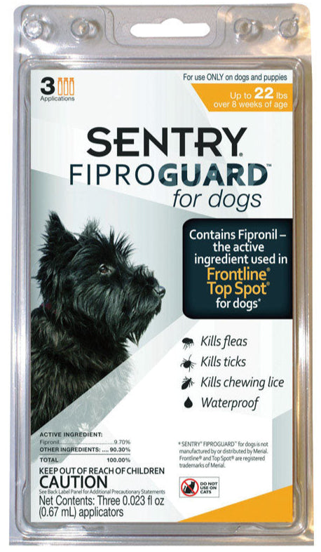 Sentry Fiproguard Flea & Tick Drops (Dog) - 3 pc.