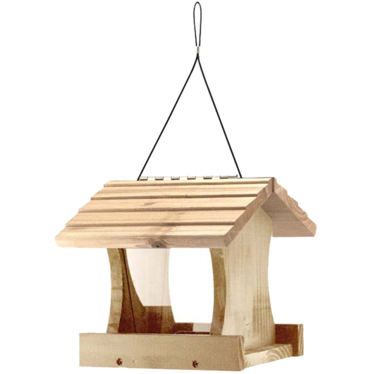 Woodlink Cedar Platform Hanging Bird Feeder