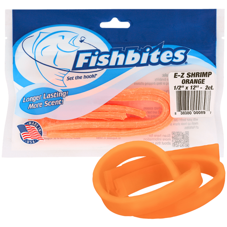 Fishbites E-Z Footlong Bait Strips (Shrimp) - 2 pc.