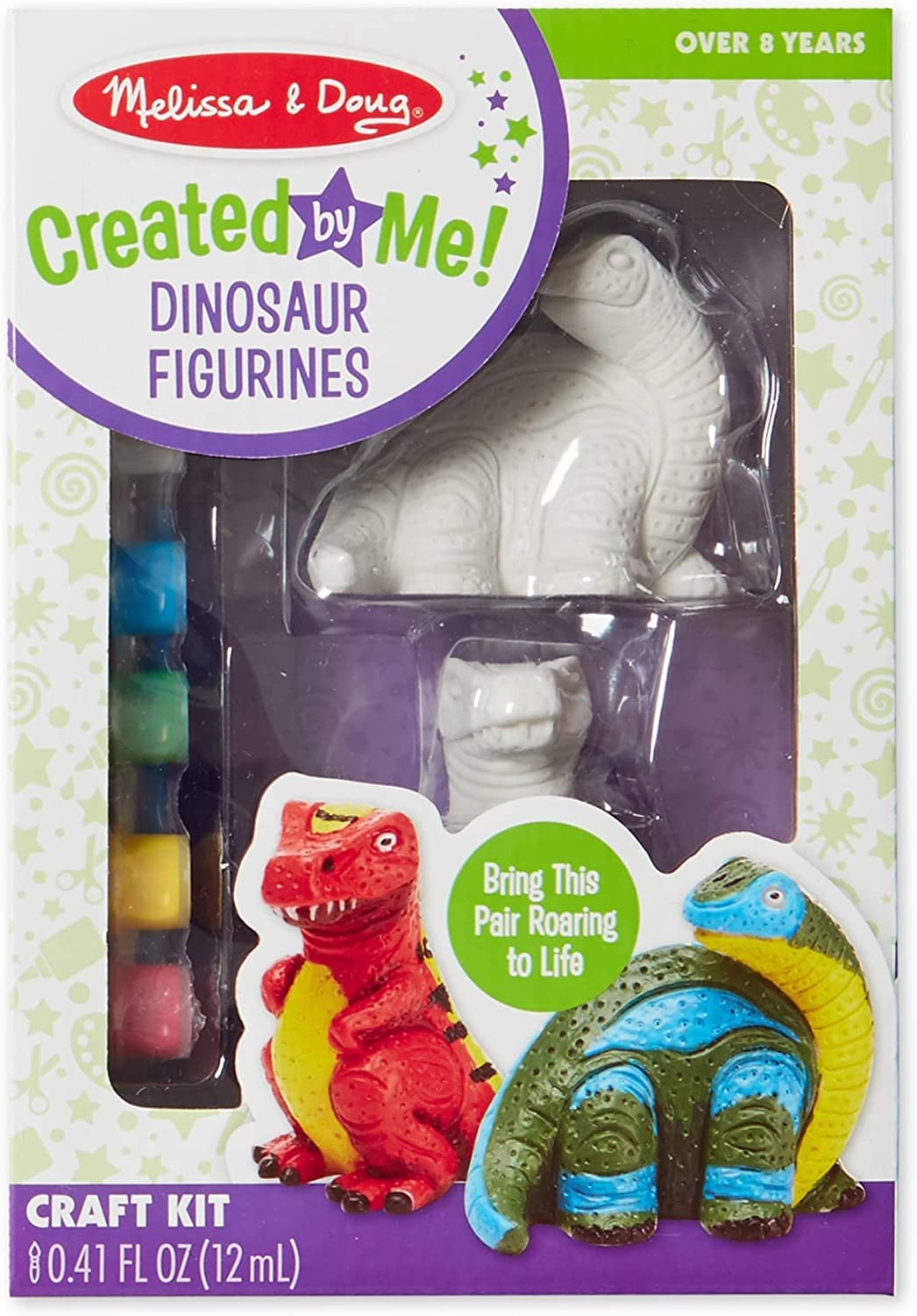 Paint-Your-Own Dinosaur Figurines Kit - 2 Pc.