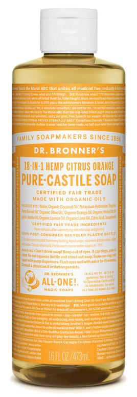 Dr. Bronner's Organic Fair Trade Pure-Castile Liquid Soap