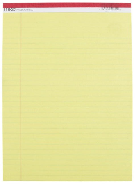 Mead Yellow Legal Paper Pad - 50 pg.