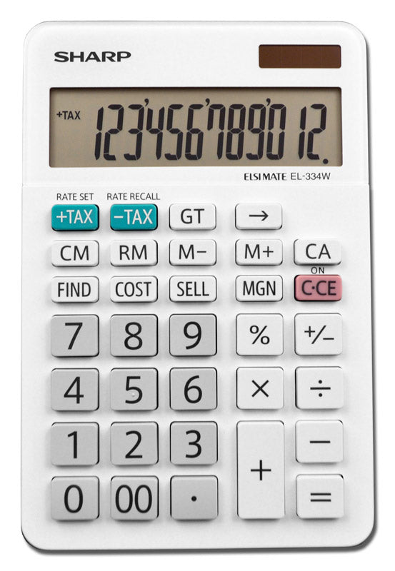 Sharp 12-Digit LCD Desk Calculator