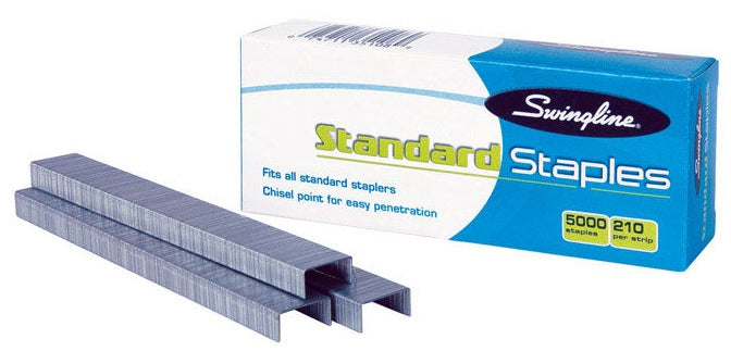 Swingline Flat Crown Standard Staples - 5000 pc.