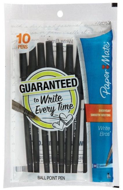 Paper Mate Write Bros. Ballpoint Pens - 10 pc.