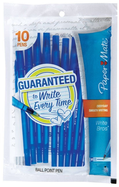 Paper Mate Write Bros. Ballpoint Pens - 10 pc.