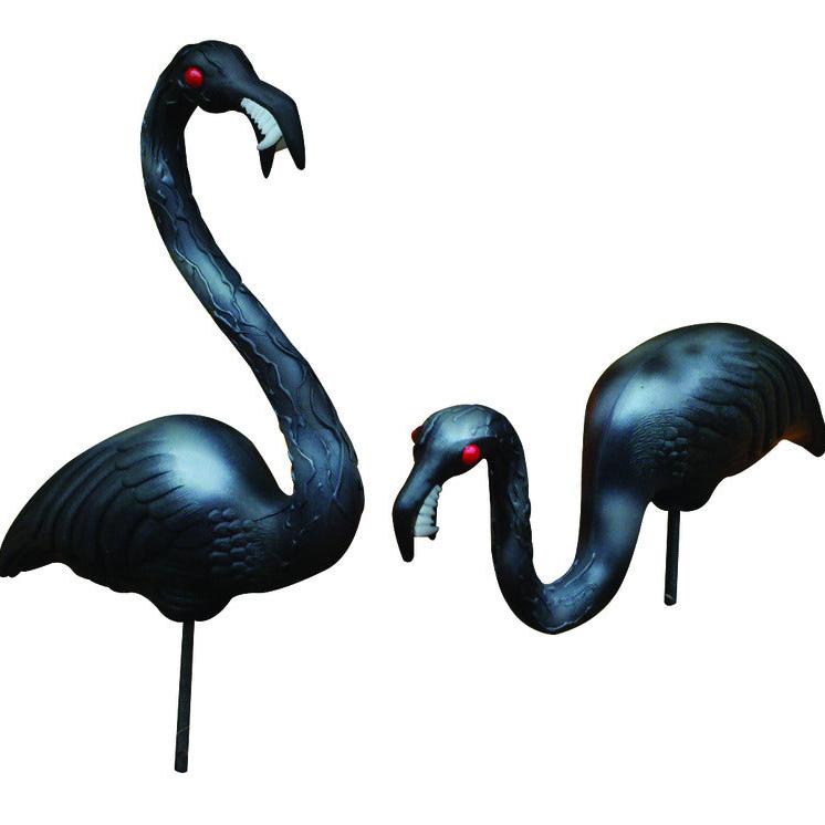 Zombie Flamingos Yard Decorations - 2 pc.