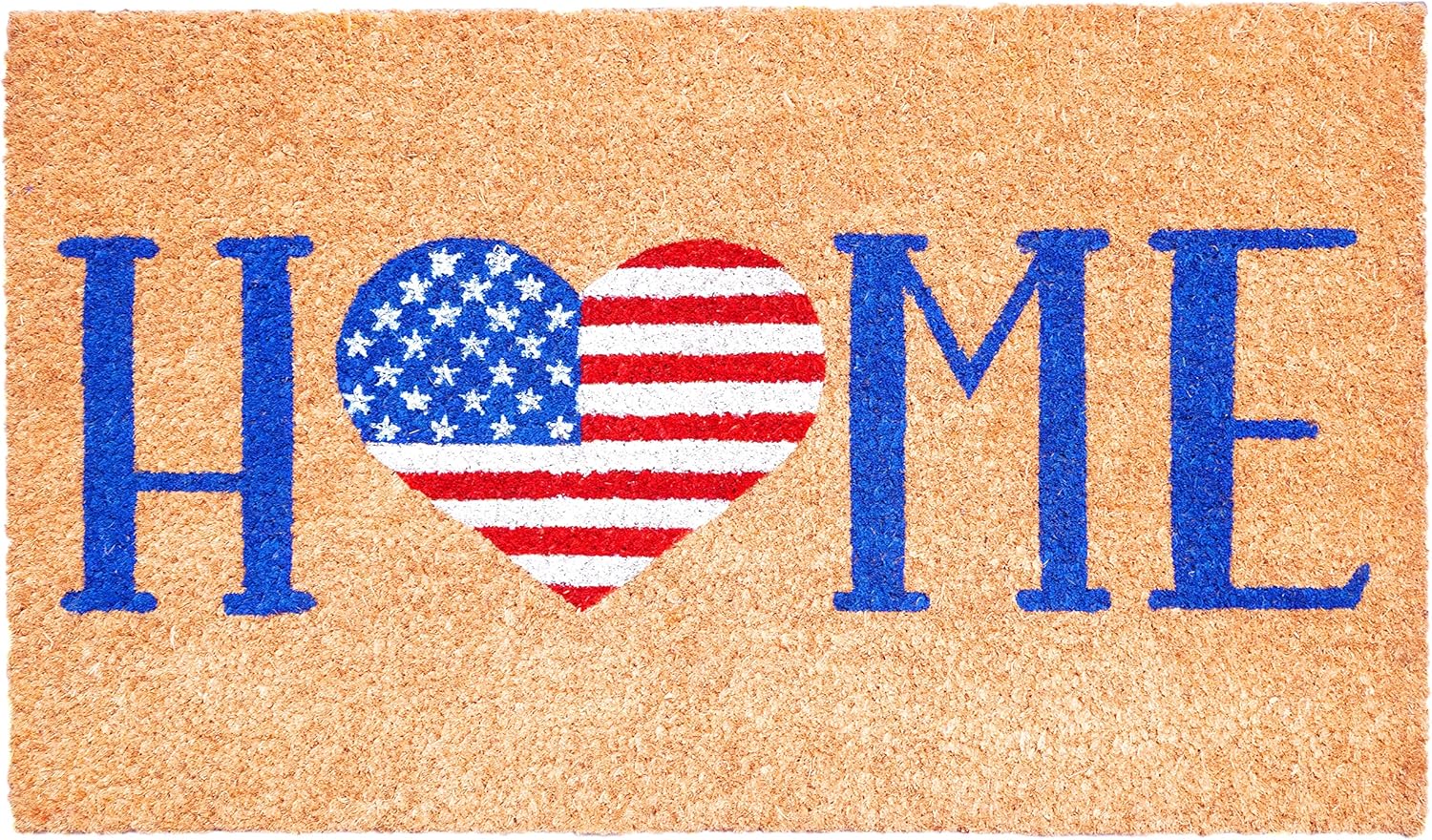 USA Heart "Home" Coir Mat - 17" x 29"