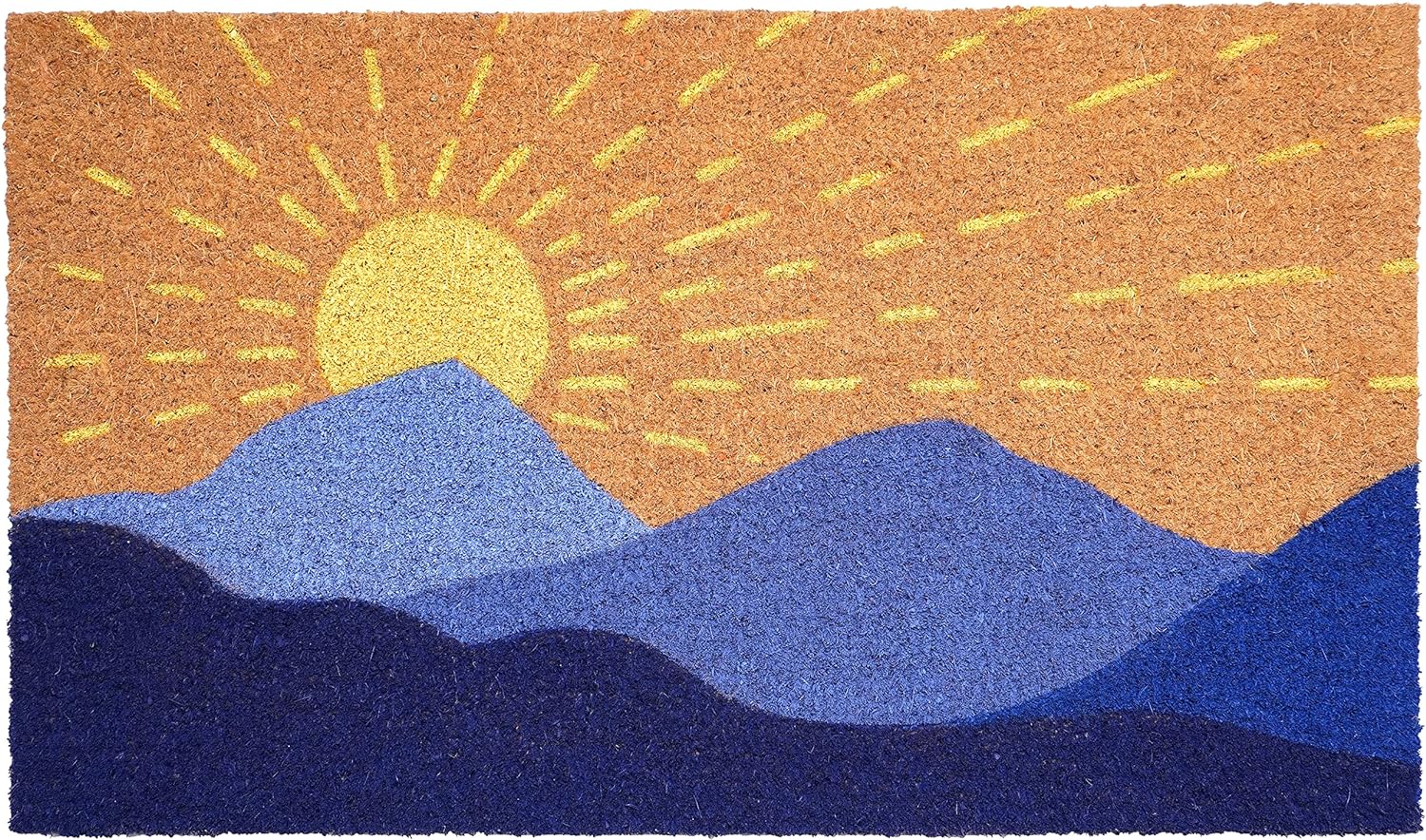 Mountain Sunrise Coir Mat - 17" x 29"