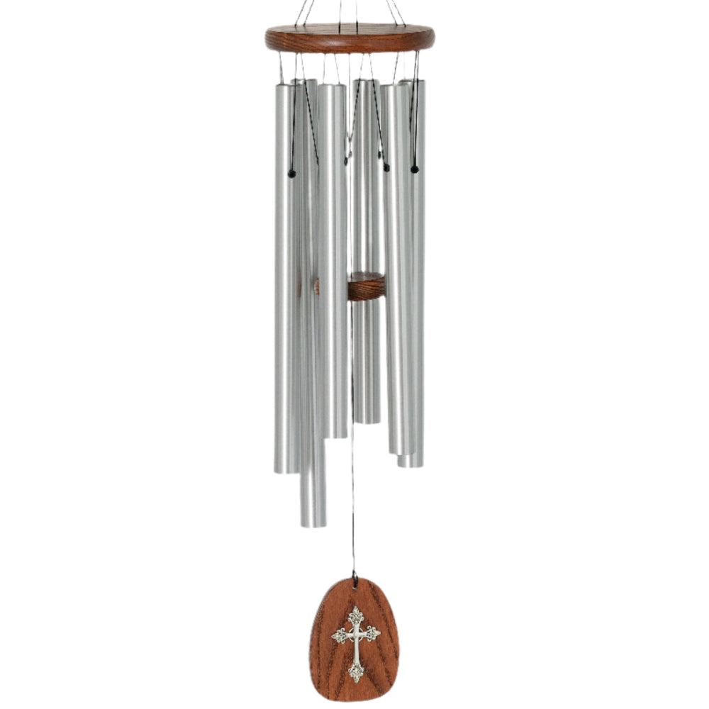 Woodstock Amazing Grace w/ Cross Windchime - 26"