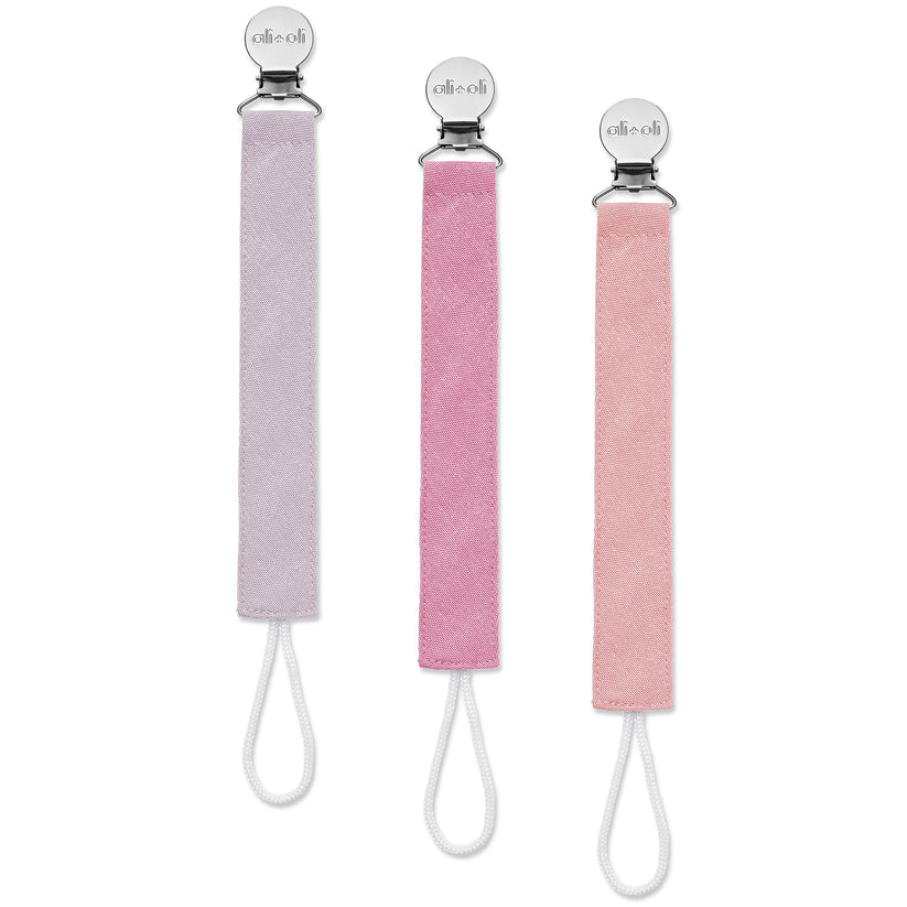 Ali + Oli Linen Pacifier Clips