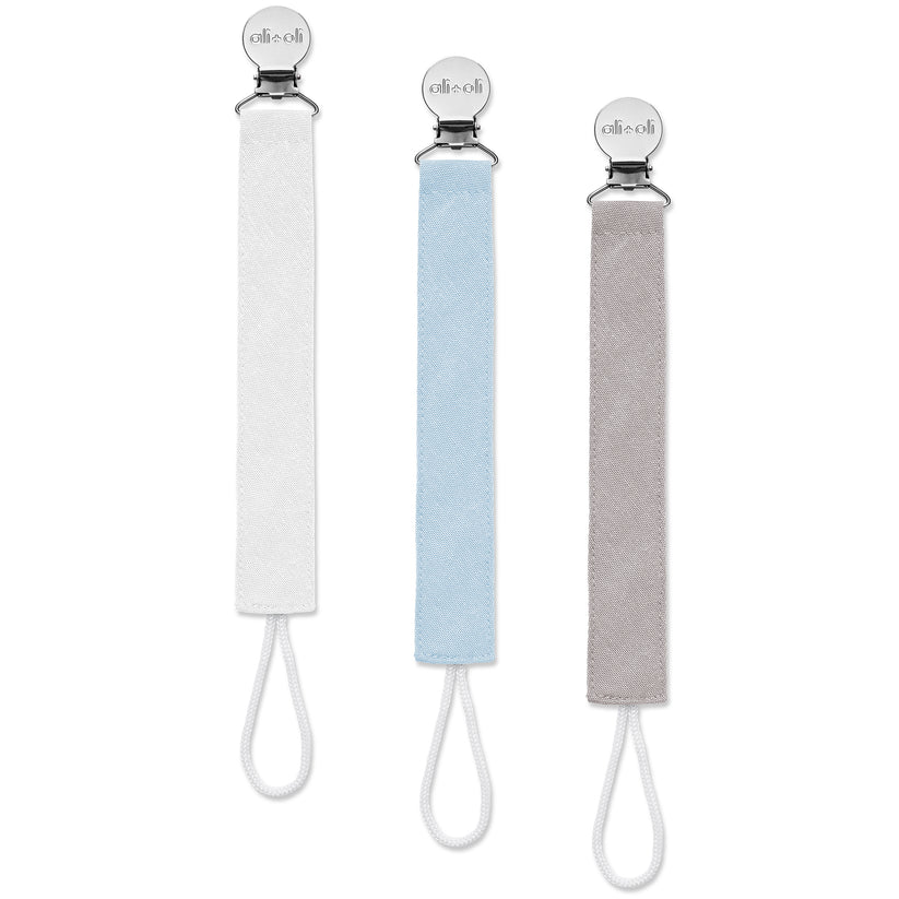 Ali + Oli Linen Pacifier Clips