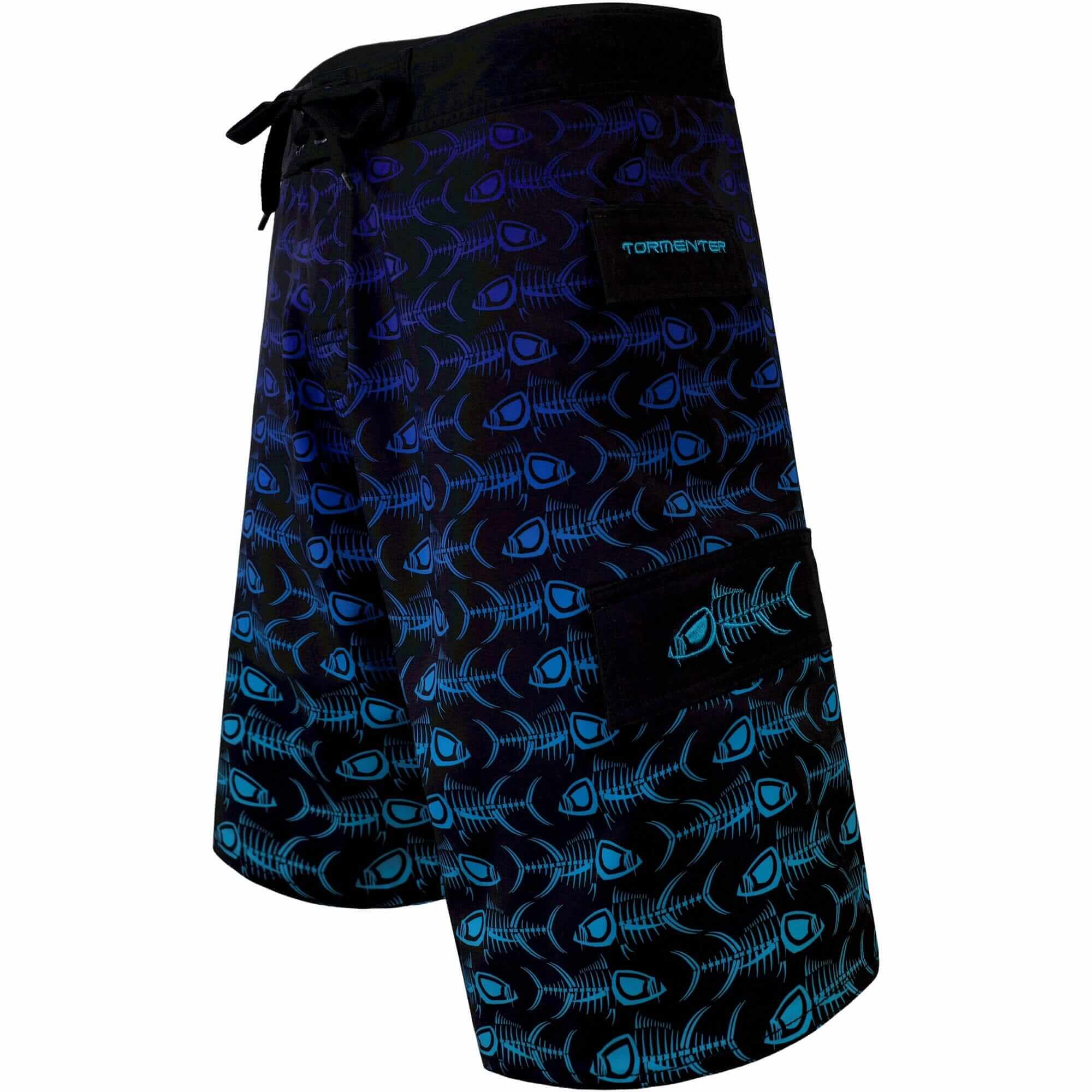 Tormenter 4x4 8-Way Stretch Board Shorts - Blue Ocean Fade