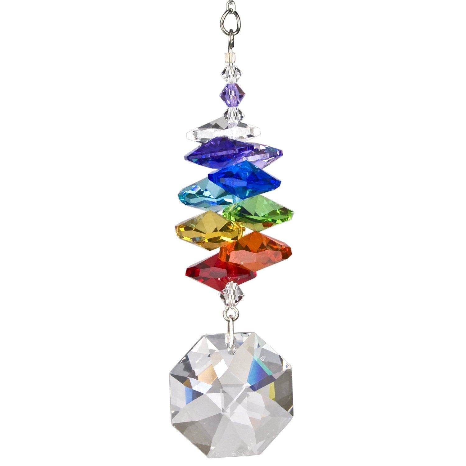 Crystal Rainbow Cascade Suncatcher - 4"