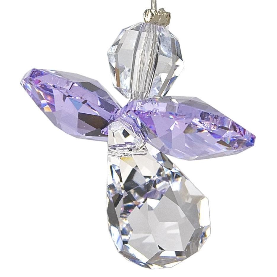 Crystal Birthstone Guardian Angel Suncatchers - 1"