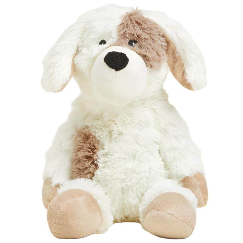 Warmies Plush Brown & White Puppy