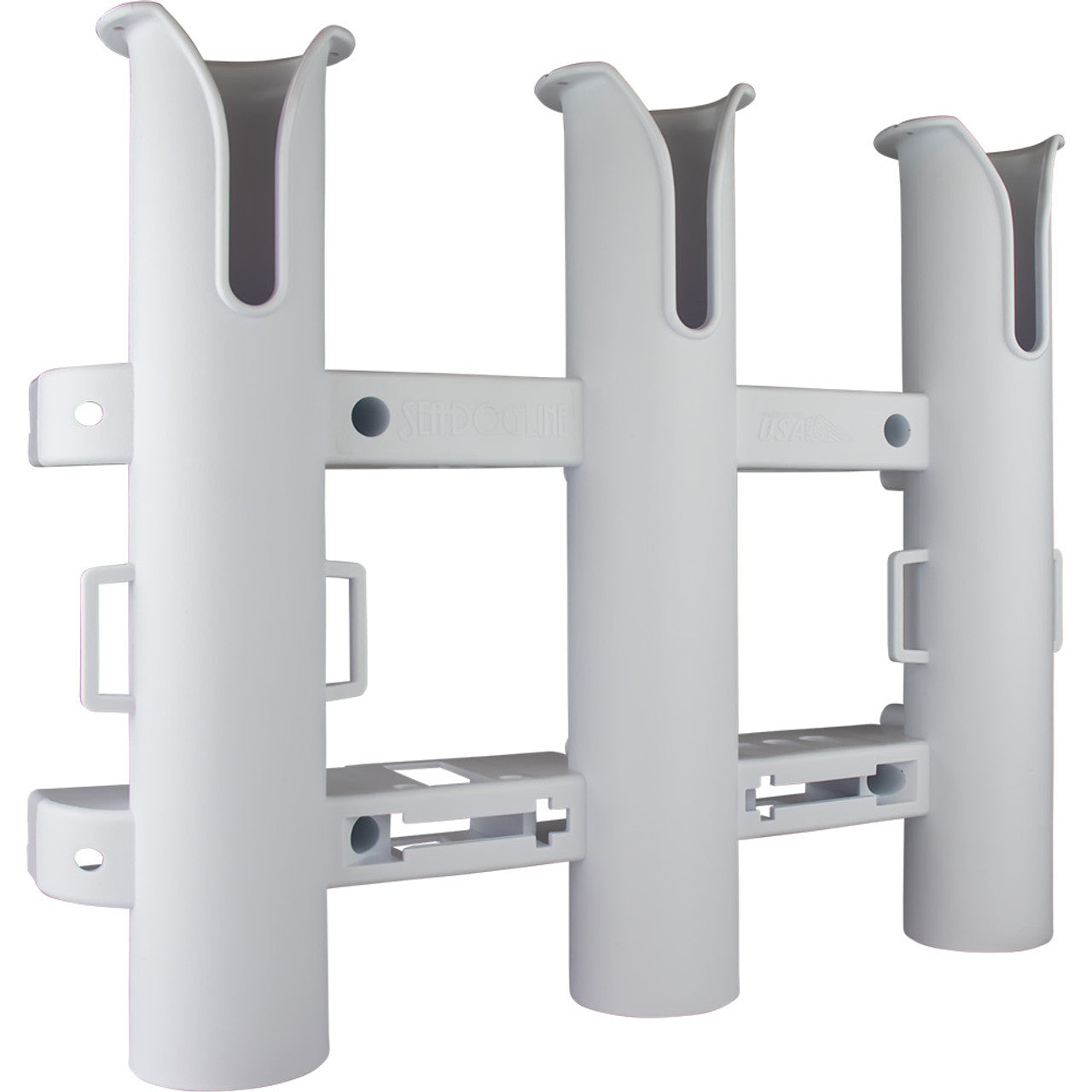 Sea-Dog Triple Threat 3-Pole Rod Holder (White)