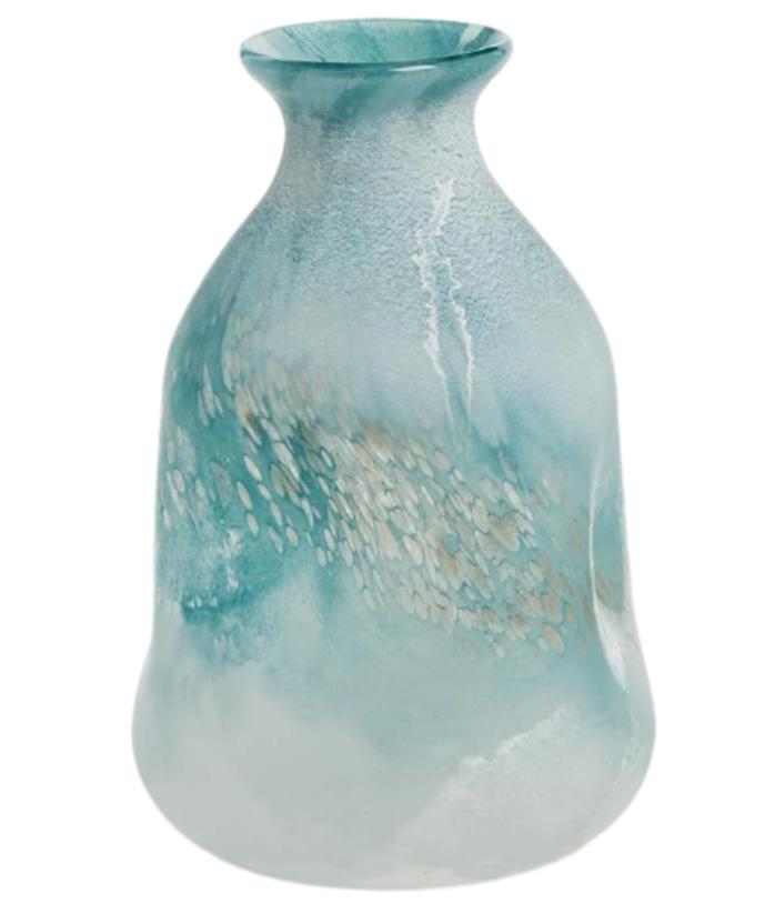 Waterscapes Hand-Blown Seafoam Glass Vase - 10.5"