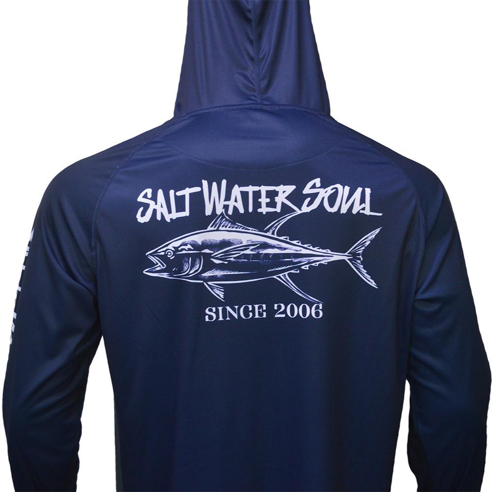 Salt Water Soul Performance Hoodie - Tuna