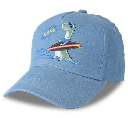 Toddler Ball Cap - Surfer Dino