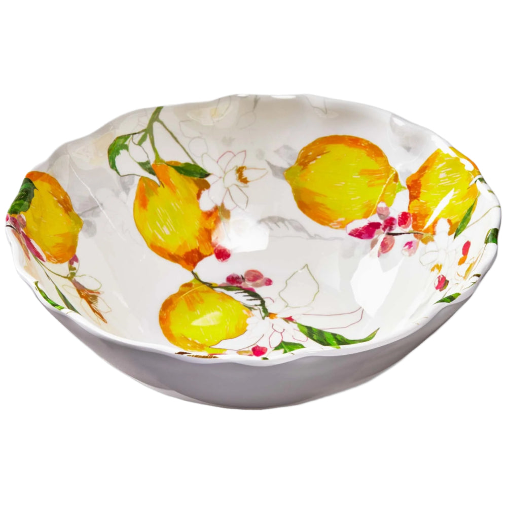 Lemoncello Melamine Serving Bowl - 12"