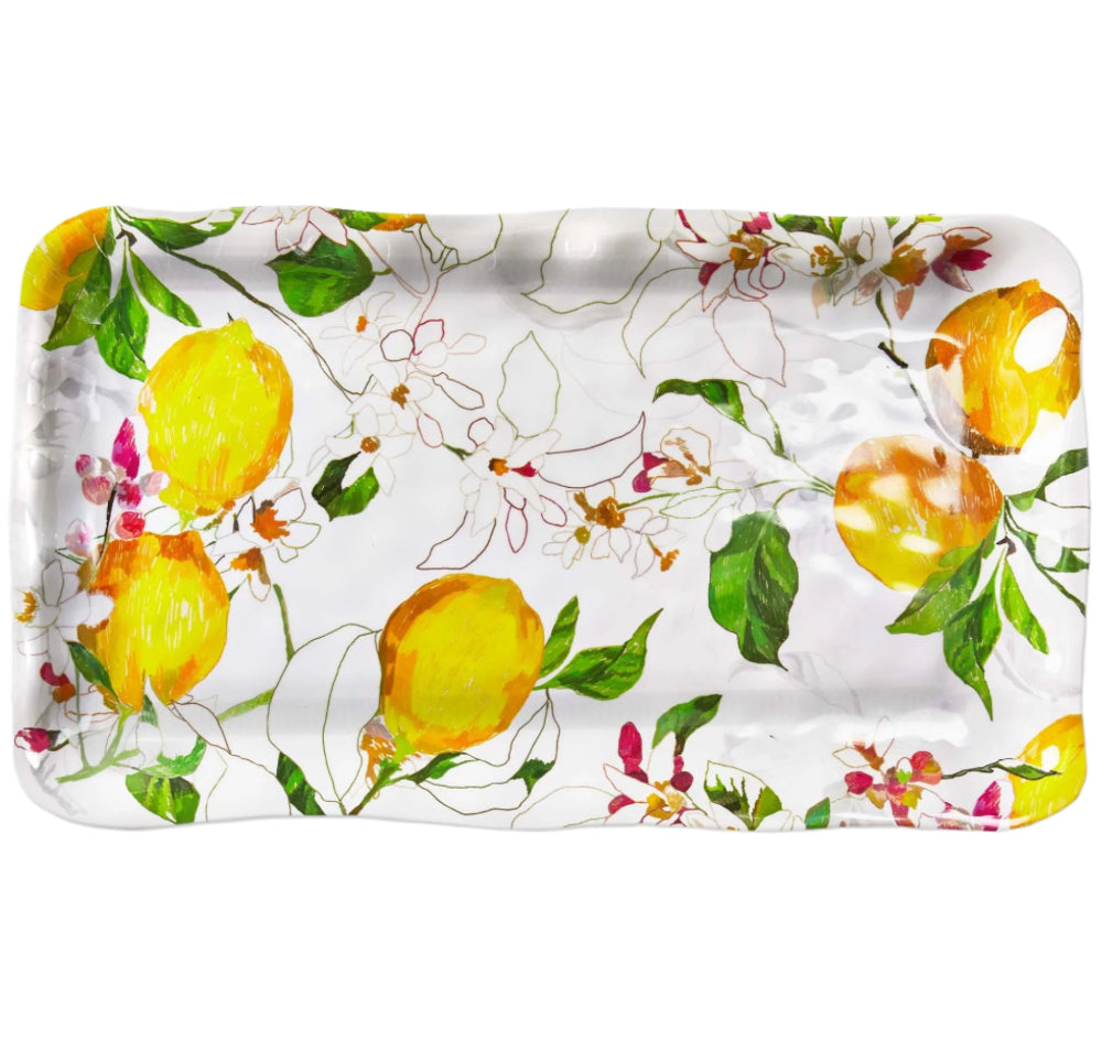 Lemoncello Melamine Serving Platter - 10" x 17"