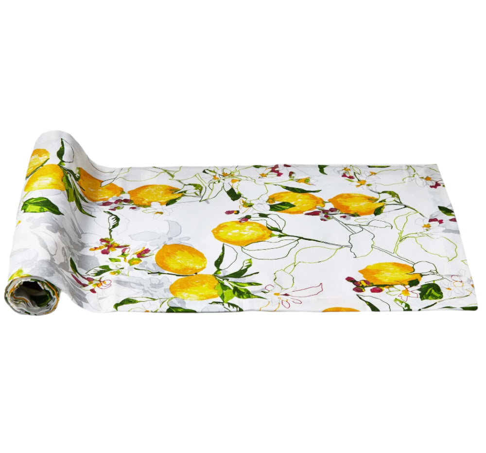 Lemoncello Cotton Table Runner - 16" x 72"