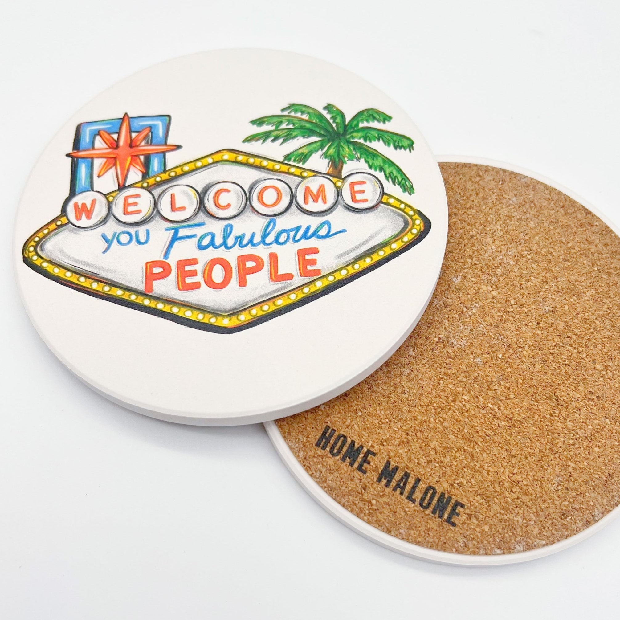 Home Malone New Orleans Style Stone Coasters