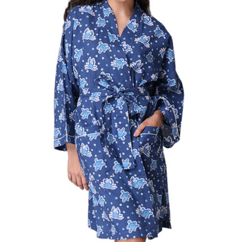 Turtle & Crab Short Robe