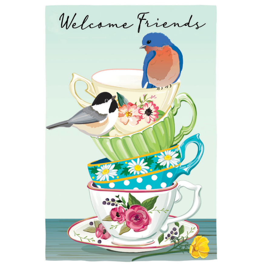 Evergreen "Welcome" Themed Garden Flags - 12.5" x 18"